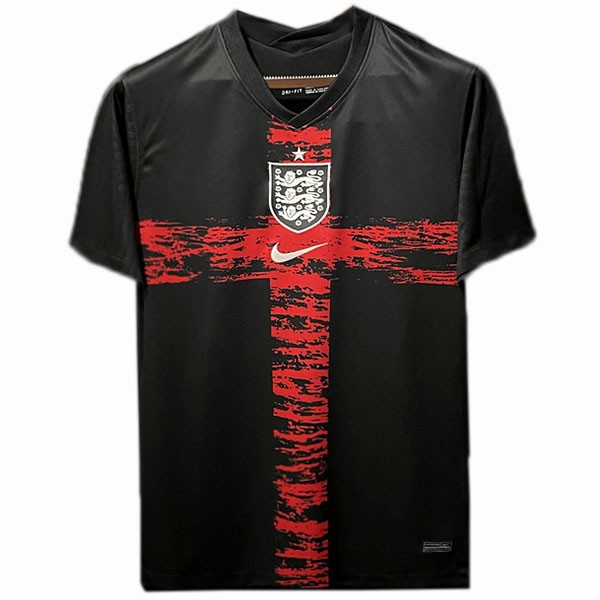 England pre-match training jersey special soccer uniform men's black football top shirt 2022-2023